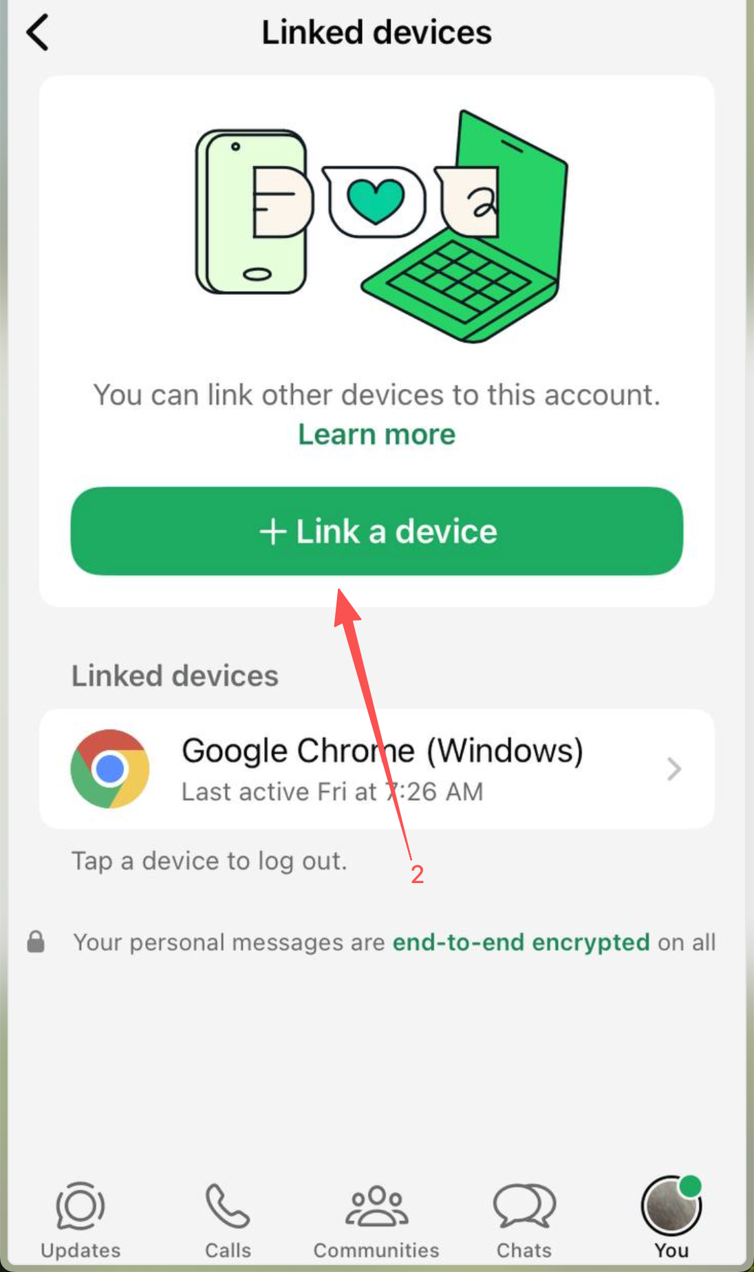 WhatsApp step 2 screenshot