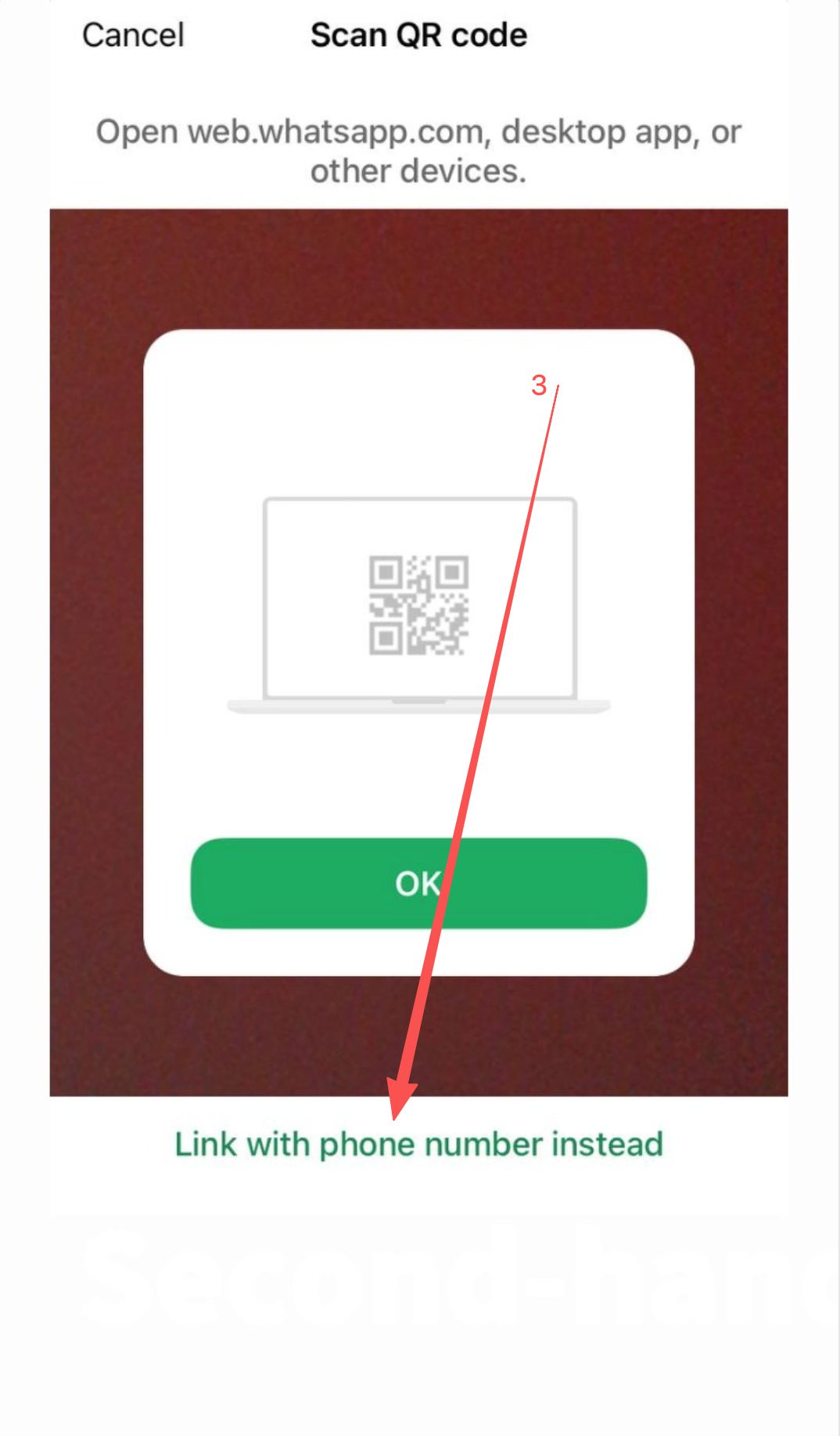 WhatsApp step 3 screenshot